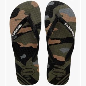 Havaianas Top Camo Flip Flop (Men) Moss SZ 13